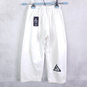 Gracie Jiu-Jitsu Youth Gi Pants, White, 17-22 Waist 19.5 Inseam MMA UFC Boys